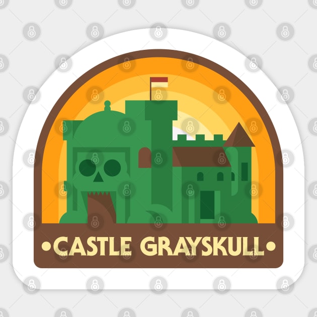 Camp Grayskull Sticker by joeljayjulian